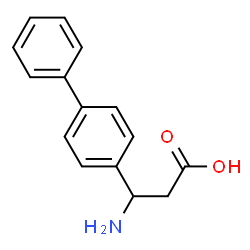 ChemSpider 2D Image | 3-Amino-3-(4-biphenylyl)propanoic acid | C15H15NO2