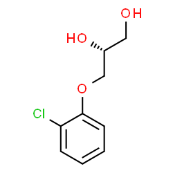 ChemSpider 2D Image | (2R)-3-(2-Chlorophenoxy)-1,2-propanediol | C9H11ClO3