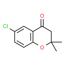 ChemSpider 2D Image | 6-Chloro-2,2-dimethyl-4-chromanone | C11H11ClO2