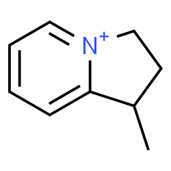 ChemSpider 2D Image | 1-Methyl-2,3-dihydro-1H-indolizinium | C9H12N