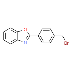 ChemSpider 2D Image | 2-[4-(Bromomethyl)phenyl]-1,3-benzoxazole | C14H10BrNO