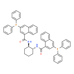 ChemSpider 2D Image | N,N'-(1R,2R)-1,2-Cyclohexanediylbis[3-(diphenylphosphino)-1-naphthamide] | C52H44N2O2P2