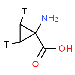 ChemSpider 2D Image | 1-Amino(2,3-~3~H_2_)cyclopropanecarboxylic acid | C4H5T2NO2