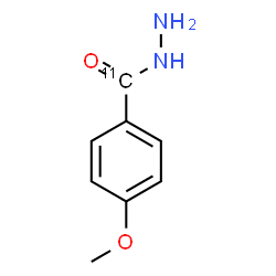 ChemSpider 2D Image | 4-Methoxy(carbohydrazido-~11~C)benzohydrazide | C711CH10N2O2