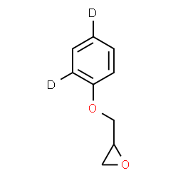 ChemSpider 2D Image | 2-{[(2,4-~2~H_2_)Phenyloxy]methyl}oxirane | C9H8D2O2