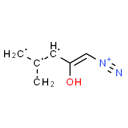 ChemSpider 2D Image | (Z)-2-hydroxy-4-methyl-pent-1-ene-1-diazonium | C6H7N2O