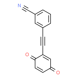ChemSpider 2D Image | 3-[(3,6-Dioxo-1,4-cyclohexadien-1-yl)ethynyl]benzonitrile | C15H7NO2