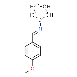 ChemSpider 2D Image | 1-[(E)-(4-Methoxybenzylidene)amino]-1,2,3,4,5-cyclopentanepentayl | C13H12NO