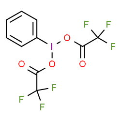 ChemSpider 2D Image | (Bis(trifluoroacetoxy)iodo)benzene | C10H5F6IO4