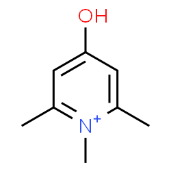 ChemSpider 2D Image | 4-Hydroxy-1,2,6-trimethylpyridinium | C8H12NO