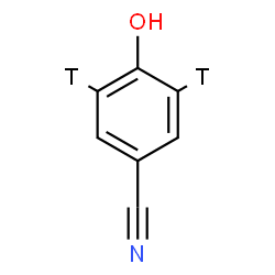 ChemSpider 2D Image | 4-Hydroxy(3,5-~3~H_2_)benzonitrile | C7H3T2NO