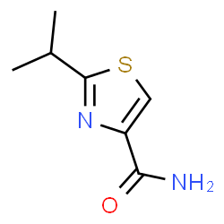 ChemSpider 2D Image | 2-Isopropylthiazole-4-carboxamide | C7H10N2OS