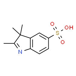ChemSpider 2D Image | 2,3,3-Trimethyl-3H-indole-5-sulfonic acid | C11H13NO3S