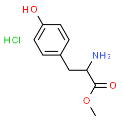 ChemSpider 2D Image | METHYL TYROSINATE HCL | C10H14ClNO3