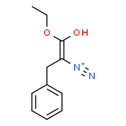 ChemSpider 2D Image | (1E)-1-Ethoxy-1-hydroxy-3-phenyl-1-propene-2-diazonium | C11H13N2O2
