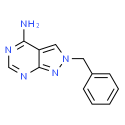 ChemSpider 2D Image | 2-Benzyl-2H-pyrazolo[3,4-d]pyrimidin-4-amine | C12H11N5
