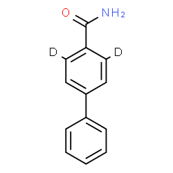 ChemSpider 2D Image | 4-(3,5-~2~H_2_)Biphenylcarboxamide | C13H9D2NO