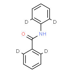 ChemSpider 2D Image | N-[(2,6-~2~H_2_)Phenyl](2,6-~2~H_2_)benzamide | C13H7D4NO
