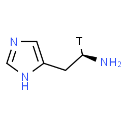 ChemSpider 2D Image | (1R)-2-(1H-Imidazol-5-yl)(1-~3~H_1_)ethanamine | C5H8TN3