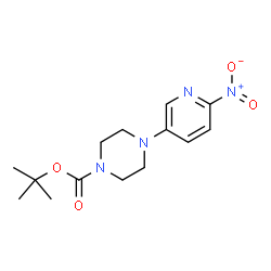 ChemSpider 2D Image | 1-Boc-4-(6-Nitro-3-pyridyl)piperazine | C14H20N4O4