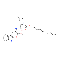 ChemSpider 2D Image | Methyl N-[(decyloxy)carbonyl]-L-leucyl-L-tryptophanate | C29H45N3O5