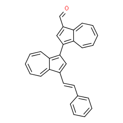 ChemSpider 2D Image | 3'-[(E)-2-Phenylvinyl]-1,1'-biazulene-3-carbaldehyde | C29H20O