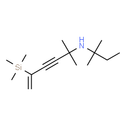 ChemSpider 2D Image | 2-Methyl-N-(2-methyl-2-butanyl)-5-(trimethylsilyl)-5-hexen-3-yn-2-amine | C15H29NSi