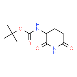 ChemSpider 2D Image | 3-BOC-AMINO-2,6-DIOXOPIPERIDINE | C10H16N2O4