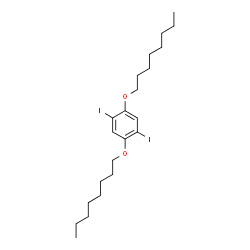 ChemSpider 2D Image | 1,4-Diiodo-2,5-bis(octyloxy)benzene | C22H36I2O2
