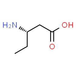 ChemSpider 2D Image | (S)-3-Amino-valeric acid | C5H11NO2