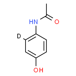 ChemSpider 2D Image | N-[4-Hydroxy(2-~2~H)phenyl]acetamide | C8H8DNO2