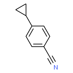 ChemSpider 2D Image | 4-Cyclopropylbenzonitrile | C10H9N