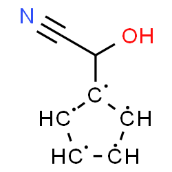 ChemSpider 2D Image | 1-[Cyano(hydroxy)methyl]-1,2,3,4,5-cyclopentanepentayl | C7H6NO