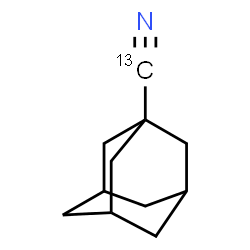 ChemSpider 2D Image | 1-Adamantane(~13~C)carbonitrile | C1013CH15N