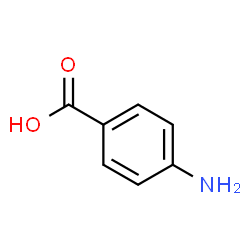 ChemSpider 2D Image | 4-Aminobenzoic acid | C7H7NO2