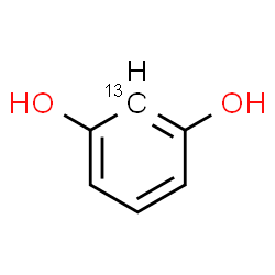 ChemSpider 2D Image | 1,3-(2-~13~C)Benzenediol | C513CH6O2