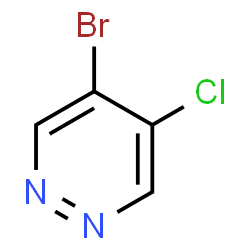 ChemSpider 2D Image | 4-Bromo-5-chloropyridazine | C4H2BrClN2