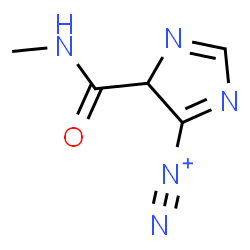 ChemSpider 2D Image | 4-(Methylcarbamoyl)-4H-imidazole-5-diazonium | C5H6N5O