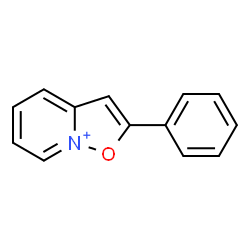 ChemSpider 2D Image | 2-Phenyl[1,2]oxazolo[2,3-a]pyridin-8-ium | C13H10NO