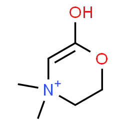 ChemSpider 2D Image | 6-Hydroxy-4,4-dimethyl-3,4-dihydro-2H-1,4-oxazin-4-ium | C6H12NO2