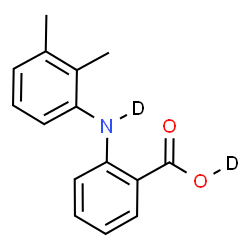 ChemSpider 2D Image | 2-[(2,3-Dimethylphenyl)(~2~H)amino](O-~2~H)benzoic acid | C15H13D2NO2
