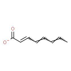 ChemSpider 2D Image | (2E,4E,6E)-2,4,6-Octatrienoate | C8H9O2
