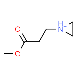ChemSpider 2D Image | 1-(3-Methoxy-3-oxopropyl)aziridinium | C6H12NO2
