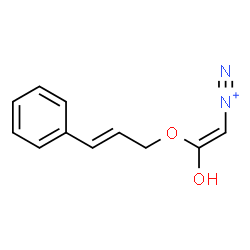 ChemSpider 2D Image | (Z)-2-Hydroxy-2-{[(2E)-3-phenyl-2-propen-1-yl]oxy}ethenediazonium | C11H11N2O2