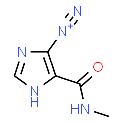 ChemSpider 2D Image | 5-(Methylcarbamoyl)-1H-imidazole-4-diazonium | C5H6N5O