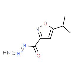 ChemSpider 2D Image | 1-[(5-Isopropyl-1,2-oxazol-3-yl)carbonyl]-1,2-triazadien-2-ium | C7H9N4O2