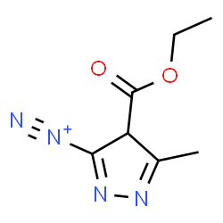 ChemSpider 2D Image | 4-(Ethoxycarbonyl)-5-methyl-4H-pyrazole-3-diazonium | C7H9N4O2