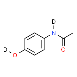 ChemSpider 2D Image | N-[4-(~2~H)Hydroxyphenyl](N-~2~H)acetamide | C8H7D2NO2