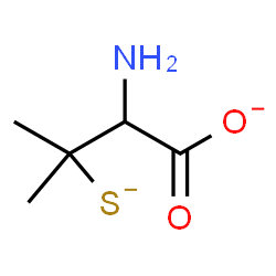 ChemSpider 2D Image | 2-Amino-3-methyl-3-sulfidobutanoate | C5H9NO2S