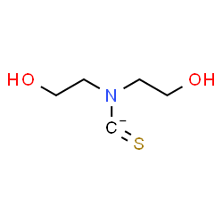 ChemSpider 2D Image | [Bis(2-hydroxyethyl)amino](thioxo)methanide | C5H10NO2S